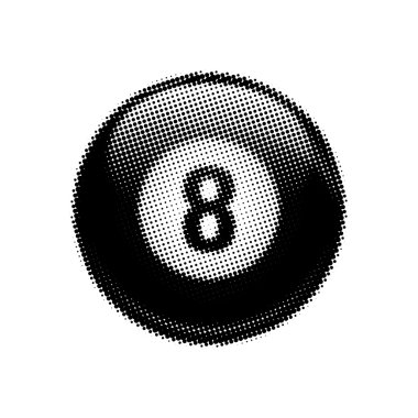 Yarı ton sekiz bilardo topu 