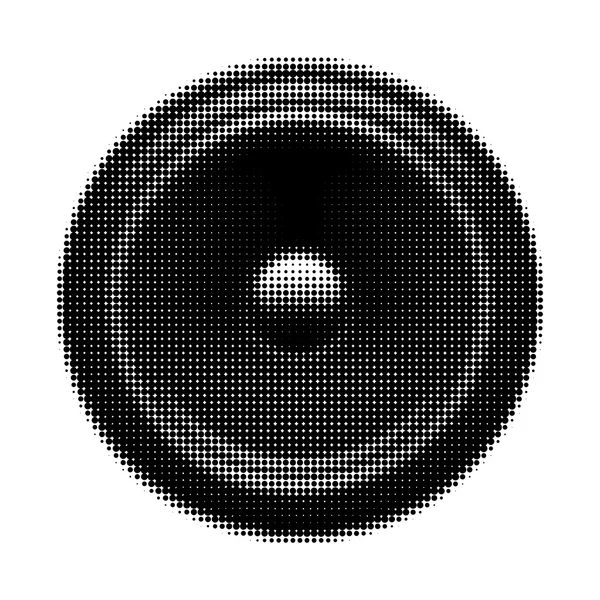 Halftone speaker isolated on white background. — Stock Photo, Image