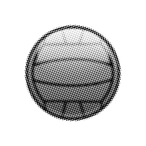 Halftone sports ball — Stock Photo, Image