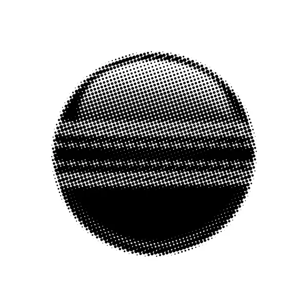 Halftone cricket ball — Stock Photo, Image