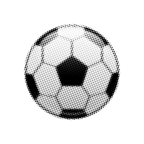 Halftone soccer ball — Stock Photo, Image