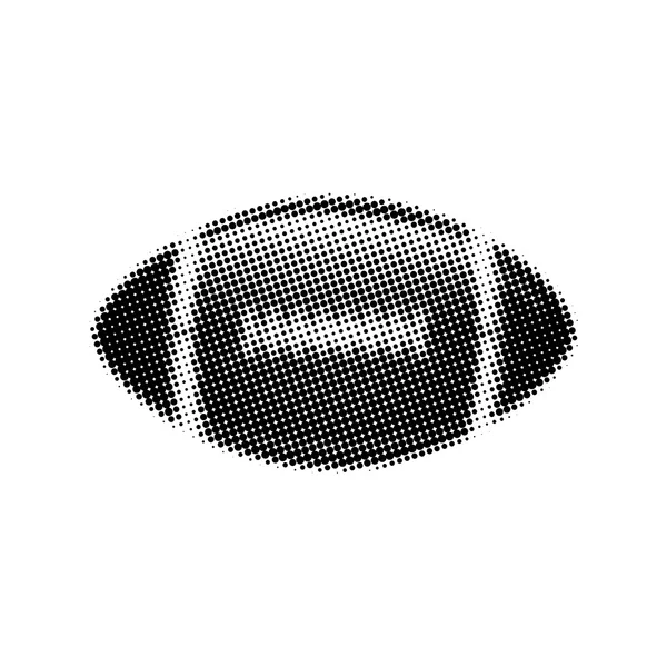 Halftone rugby ball — Stock Photo, Image