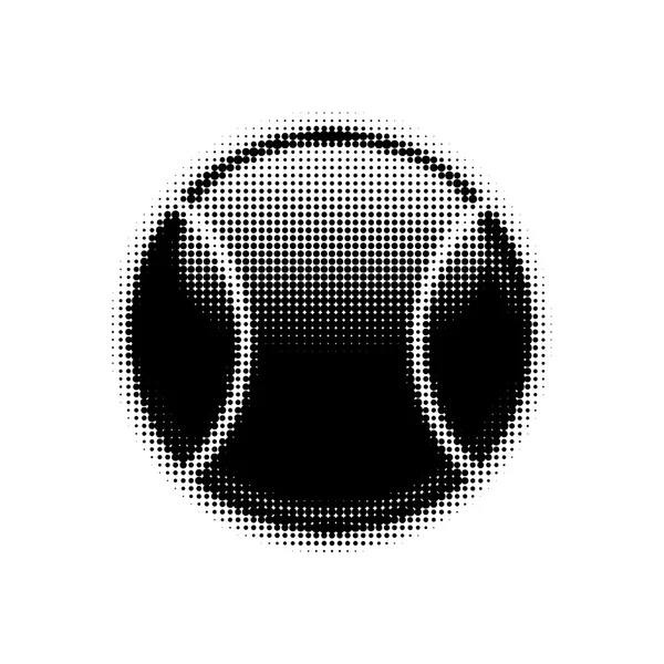 Halftone baseball on white background. — Stock Photo, Image