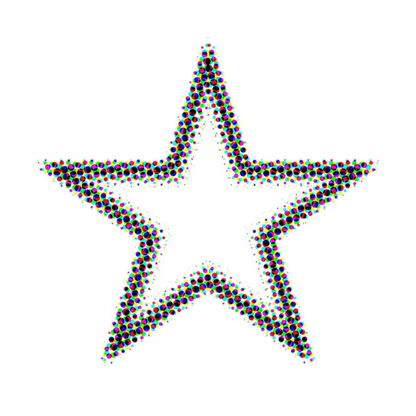 Estrela do meio-tom — Fotografia de Stock
