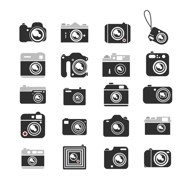 Camera's icons set. — Stockvector