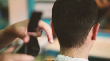 Kuaför Saç istemcinin keser.