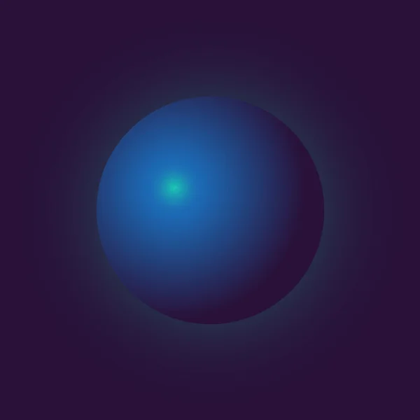 Boule bleue vectorielle . — Image vectorielle