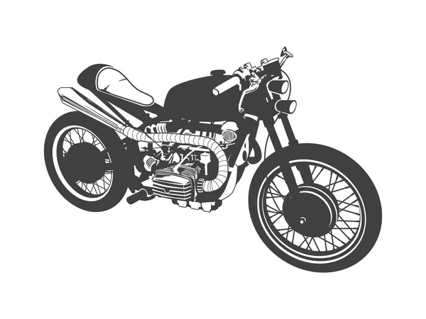 Vector moto gris . — Vector de stock