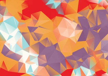 Renkli polw poly arka plan.