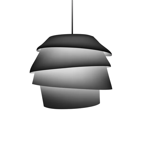 Silhouette of modern design chandelier. — Stock Vector