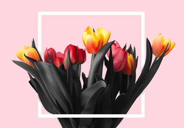 Buket renk güzel Lale.