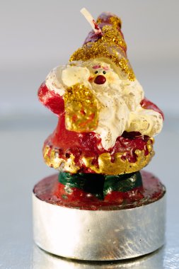 Noel Baba şeklinde mum kapatmak yukarıya fotoğraf.