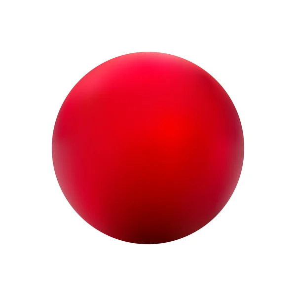Rode bal kleurovergang vector. — Stockvector