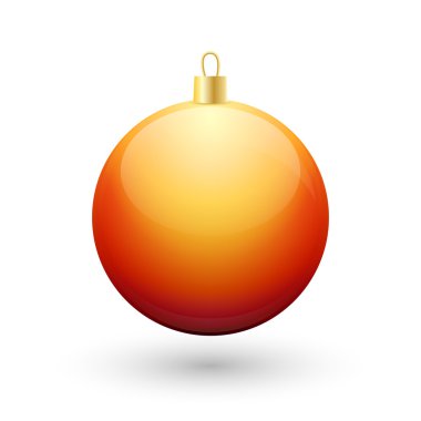 Degrade Noel portakal top vektör.