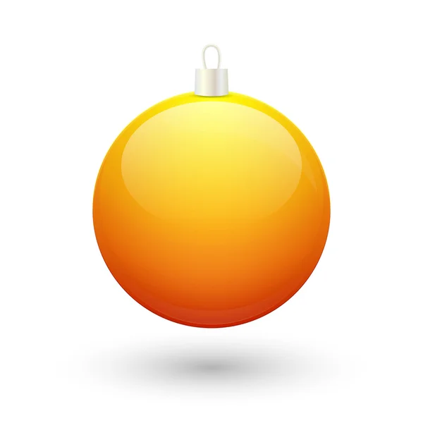 Boże Narodzenie gradientu żółta piłka wektor. — Wektor stockowy