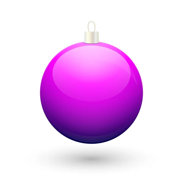 Gradient Noël violet boule vecteur . — Image vectorielle