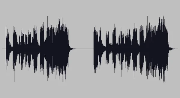 Soundwave ilustración vector de arte . — Vector de stock