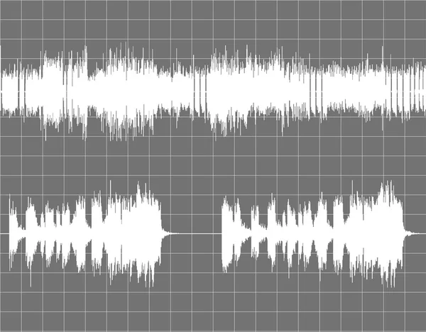 추상 디지털 사운드 웨이브 배경. — 스톡 벡터