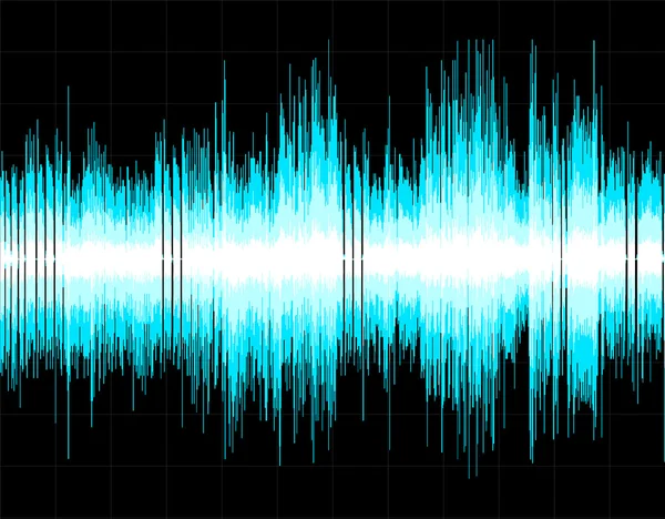 Latar belakang gelombang suara digital abstrak. - Stok Vektor