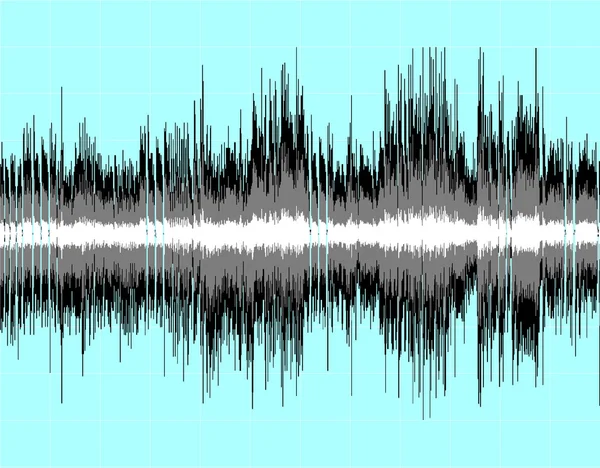 Fondo abstracto de onda sonora digital. — Vector de stock