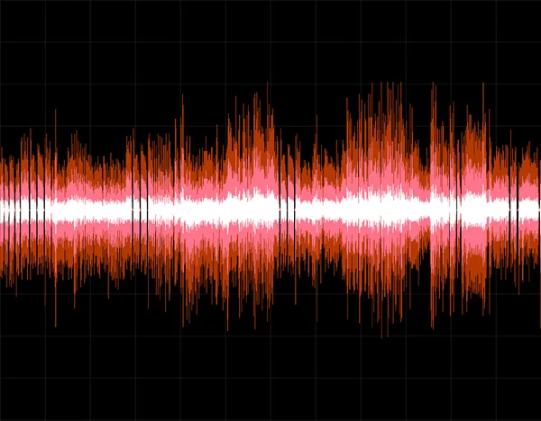 Abstrakter digitaler Schallwellen-Hintergrund. — Stockvektor