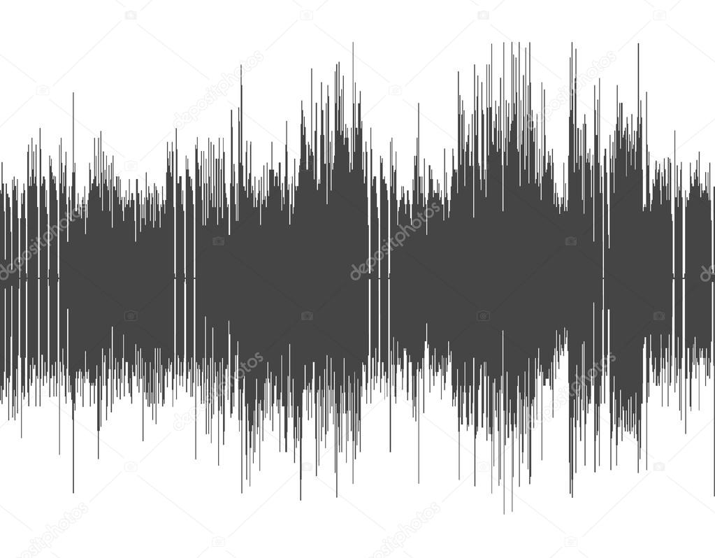 Abstract digital sound wave background.