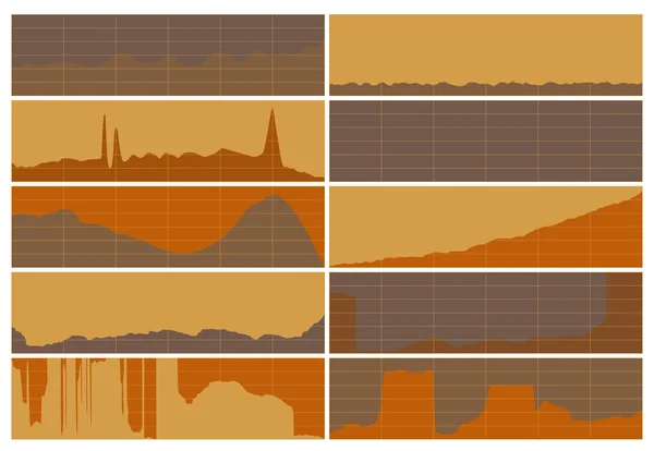 Modèle infographique de conception avec des diagrammes de graphiques . — Image vectorielle