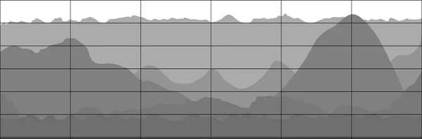 Grau Business Flat Graph Trend Chart. — Stockvektor