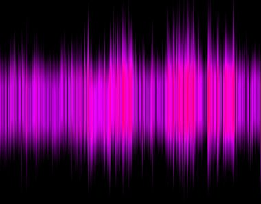 Pembe soyut dijital ses dalgası.