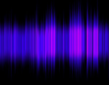 Mavi soyut dijital ses dalgası.