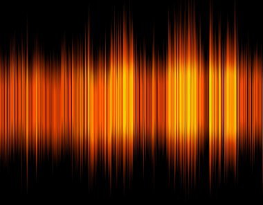 Turuncu soyut dijital ses dalgası.