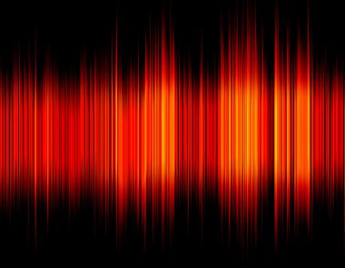Kırmızı soyut dijital ses dalgası.