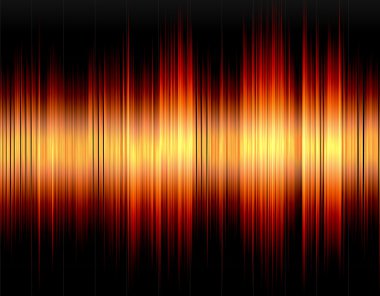 Turuncu soyut dijital ses dalgası.