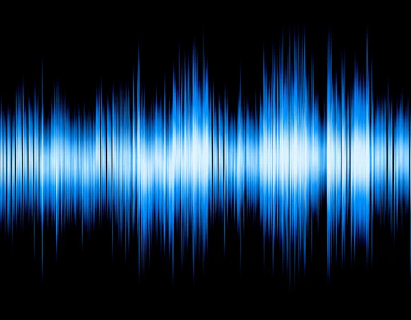 Αφηρημένο μπλε ψηφιακό ηχητικό κύμα. — Φωτογραφία Αρχείου
