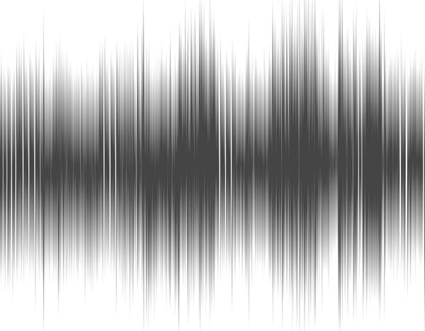 Gray abstract digital sound wave.