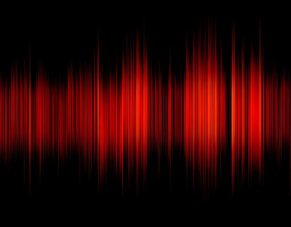 Kırmızı soyut dijital ses dalgası. — Stok fotoğraf