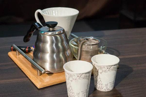 Equipment for making manual filter coffee — Φωτογραφία Αρχείου