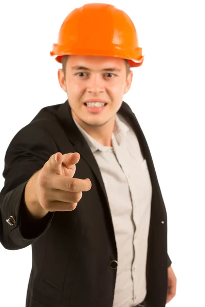 Frustrated angry young architect or engineer — Stock Photo, Image