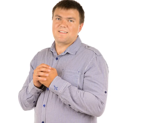 Smiling friendly young man — Stock Photo, Image