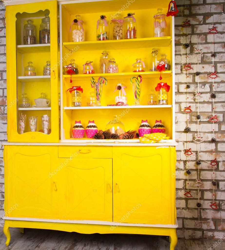 Images Welsh Dresser Colorful Bright Yellow Welsh Dresser