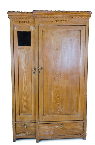 Free standing wooden wardrobe — Stok fotoğraf