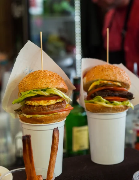 Antipasti gourmet Burger Slider — Foto Stock