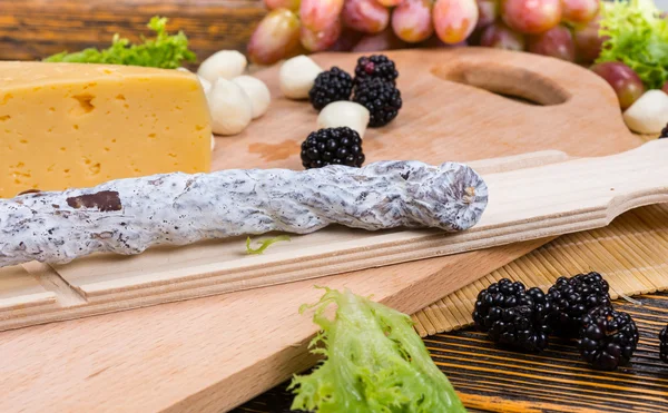 Getrocknete pikante Wurst — Stockfoto