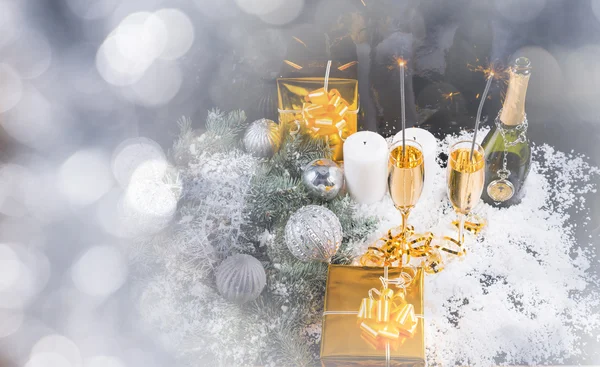 Feestelijke winter Christmas achtergrond — Stockfoto