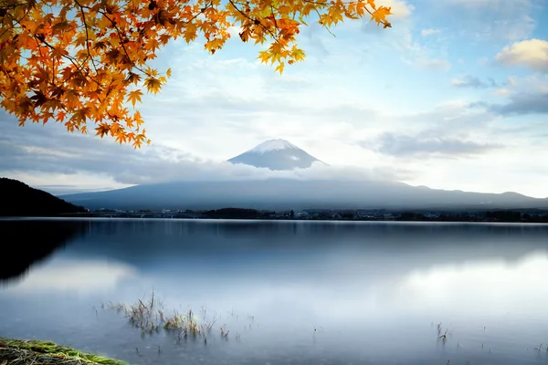 Mt fuji mit Herbstlaub — Stockfoto