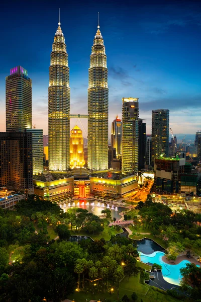 Linha do horizonte de Kuala Lumpur — Fotografia de Stock