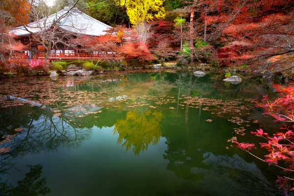 Jesień park w świątyni Daigoji — Zdjęcie stockowe