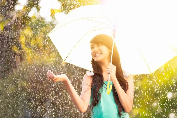 Na chuva — Fotografia de Stock