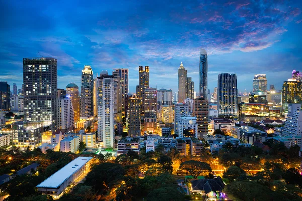 Skyline di Bangkok città — Foto Stock