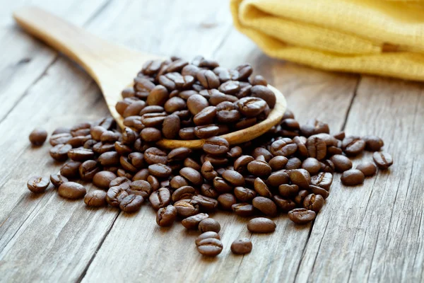 Närbild kaffebönor — Stockfoto